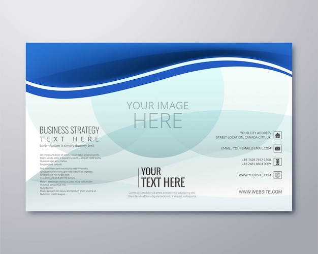 Vector creative business brochure template vector