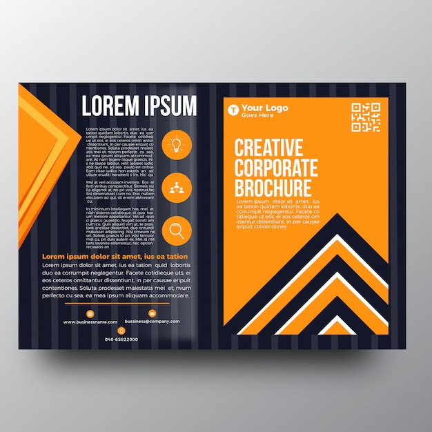 Vector creative business brochure template