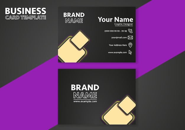 Creative business card design. Abstract business card elegant design template. Business background.