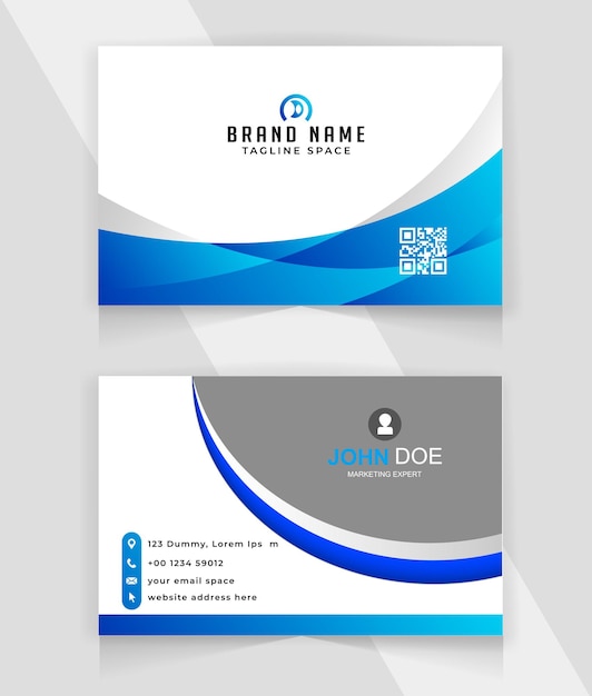 Creative business card design. luxury elegant modern business template.