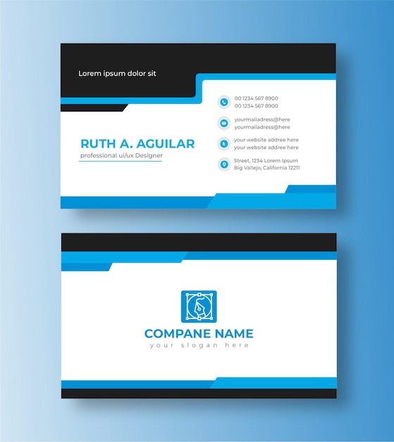 Vector creative business card design template