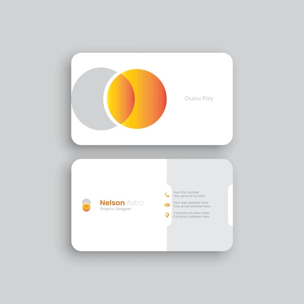 Creative business card design template