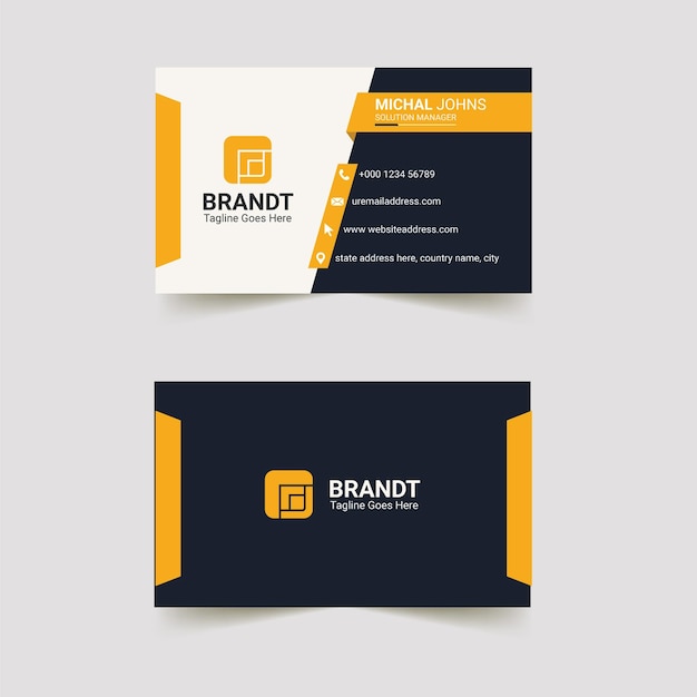 Creative business card design template