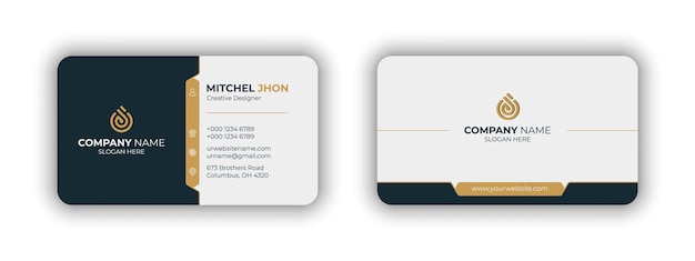 Creative business card design template