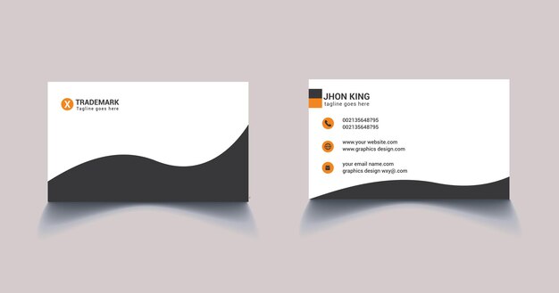 Vector creative business card design template