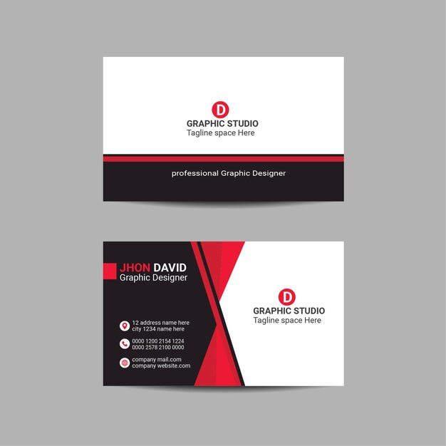 creative business card design template