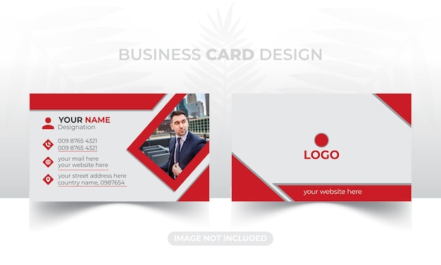 Шаблон дизайна творческой визитной карточки