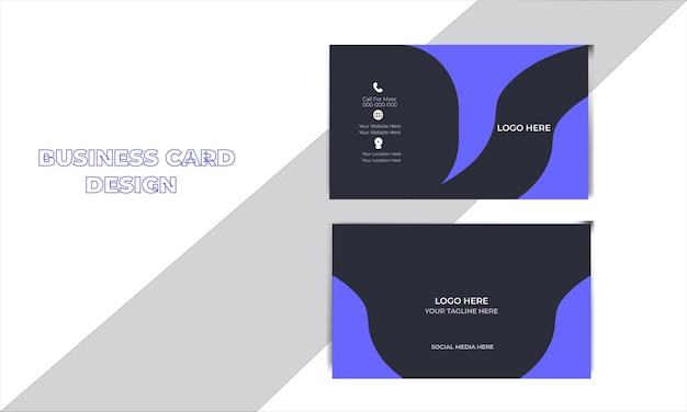 Vector creative business card design