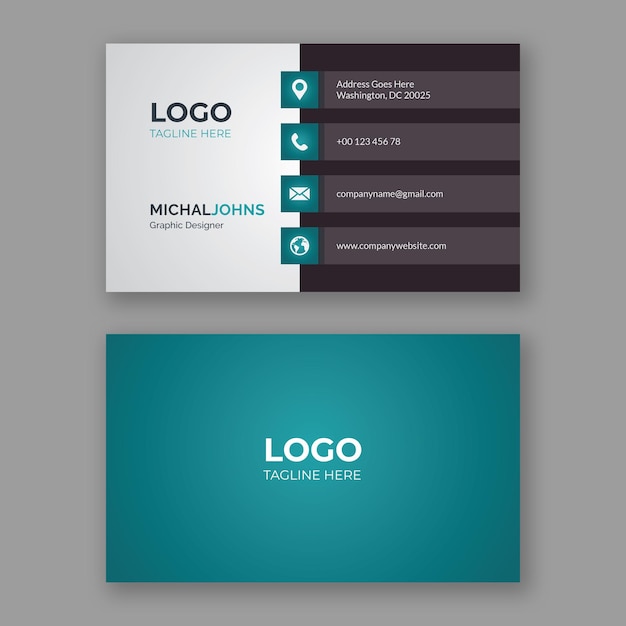 Vector creative business card design