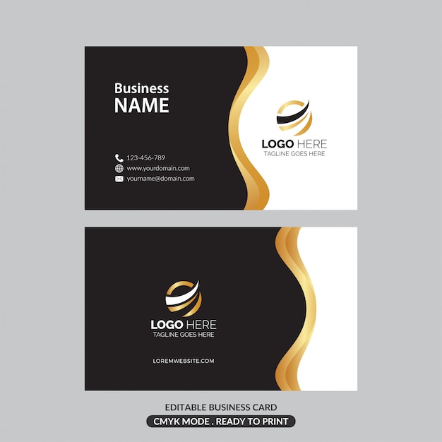 Vector creative business card design