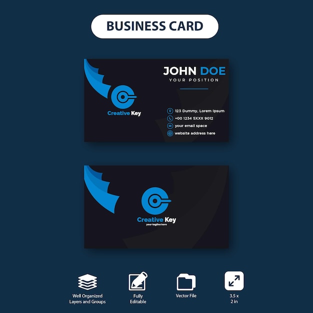 Vector creative business card design