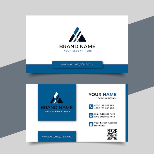 Creative business card modern professional business card vector design