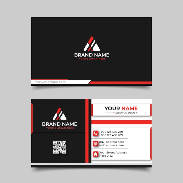 Vector creative business card premium vector