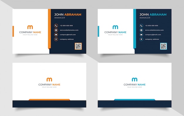 Vector creative business card set