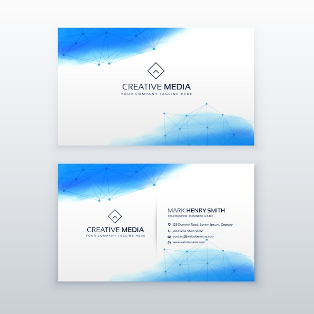 Creative business card simple design template