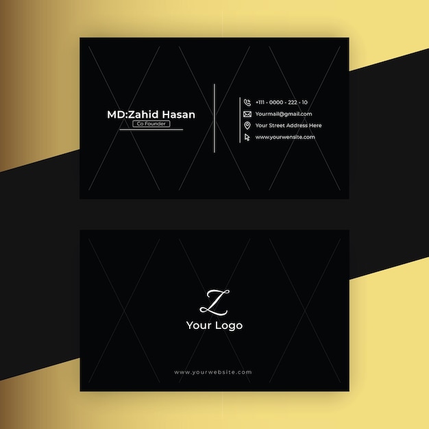 Creative Business Card Template Design Creative Card Design