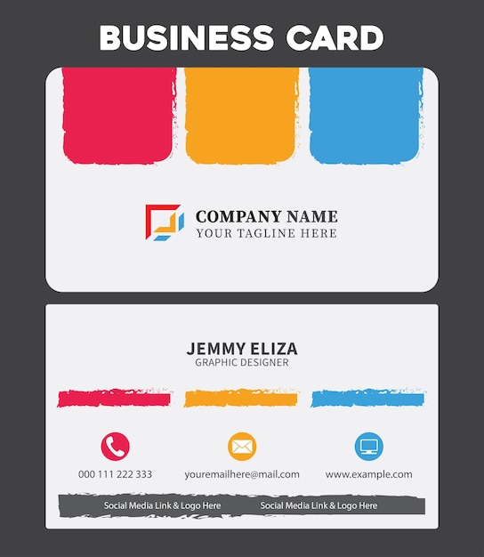 Vector creative business card template design for you