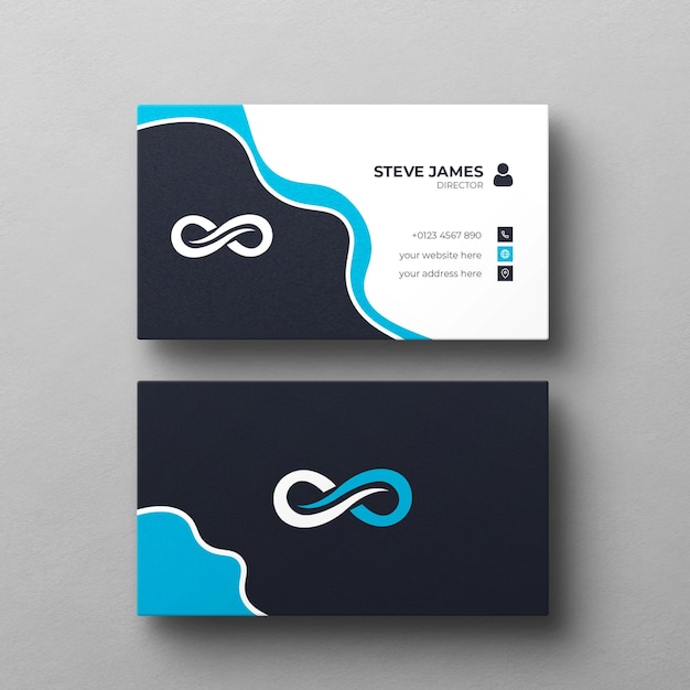 Вектор Дизайн шаблона творческой визитной карточки