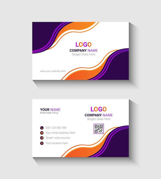 Creative business card template design