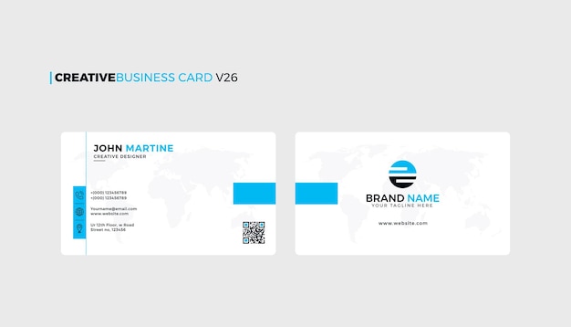 Vector creative business card template v26