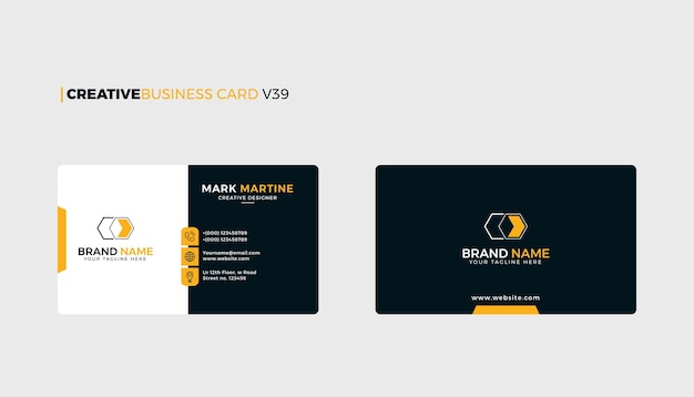 Creative business card template v39