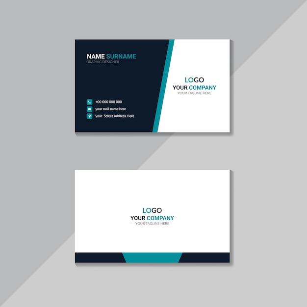 Creative business card template vector design