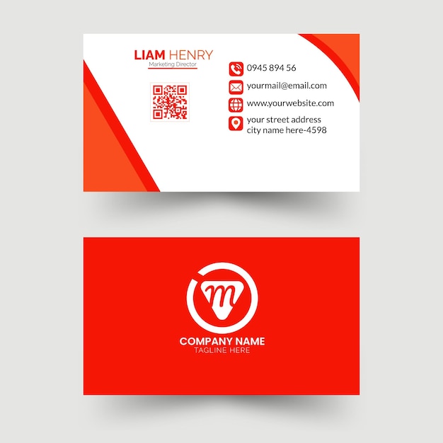 Vector creative business card template