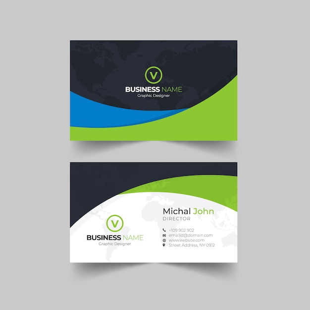 Vector creative business card template