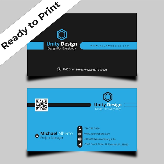 Creative business card template