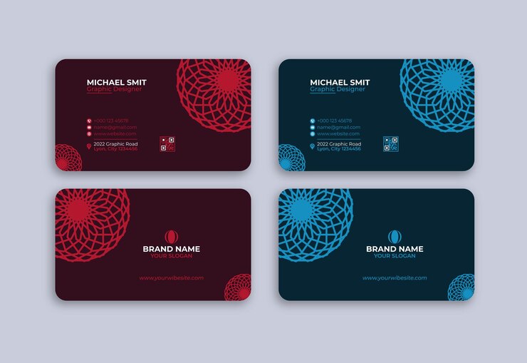 Vector creative business card template