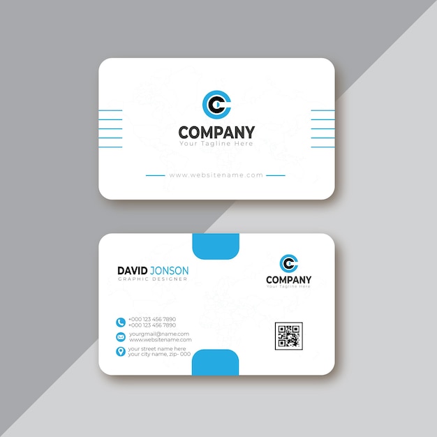 Vector creative business card or visiting card template