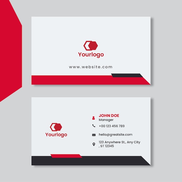 Creative business card and visiting card vector design template