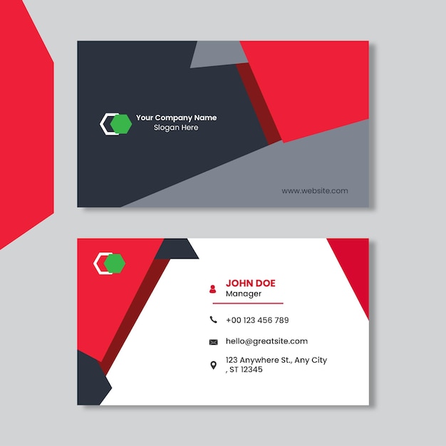 Creative Business Card And Visiting Card Vector Design Template