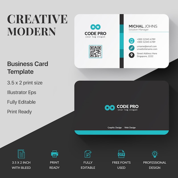Vector creative business card