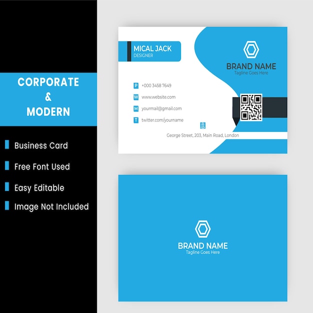 Vector creative business card