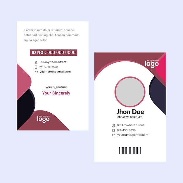 Vector creative business cards design template