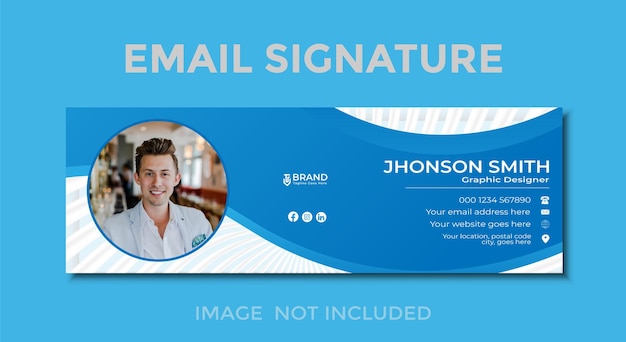 Creative business email signature template
