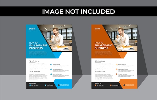 Creative business flyer design poster flyer business layout template