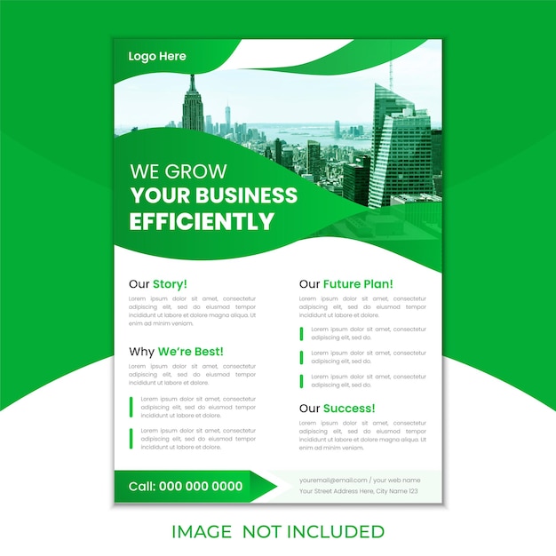 Vector creative business flyer design template or brochure cover design