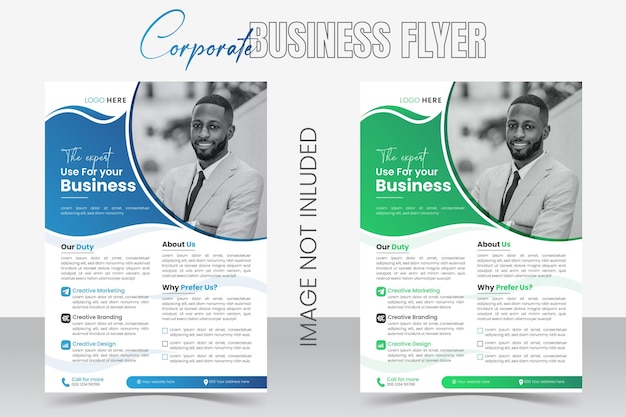 Creative business flyer design template