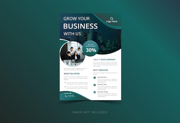 Creative business flyer design template