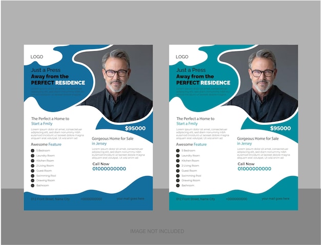 Vector creative business flyer design