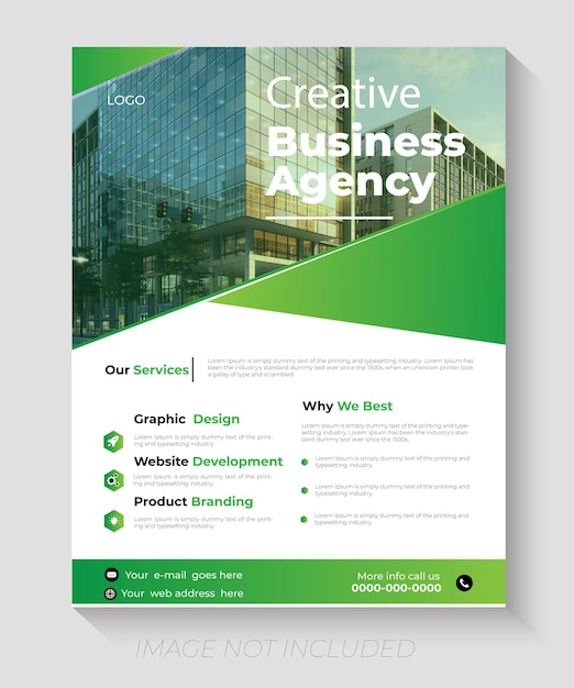 Creative business flyer and digital marketing design template