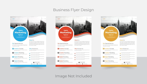 creative business flyer or poster design template