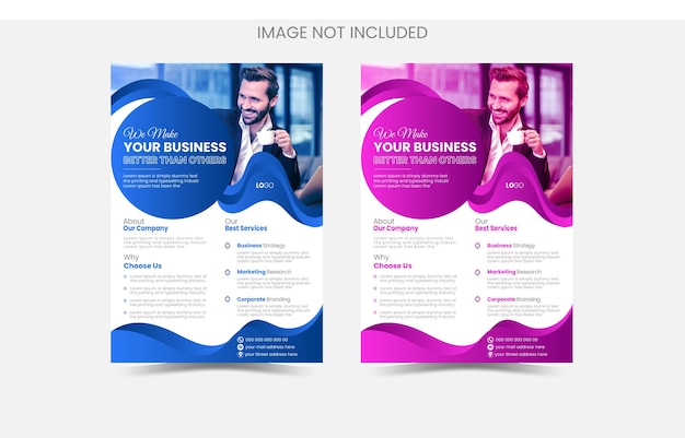 creative business flyer or poster design template