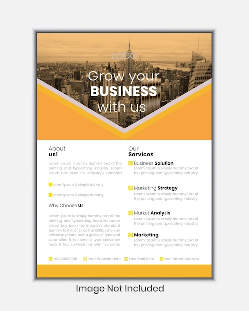Creative Business flyer template design