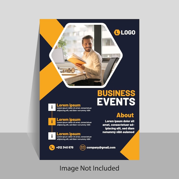 Creative business flyer template design