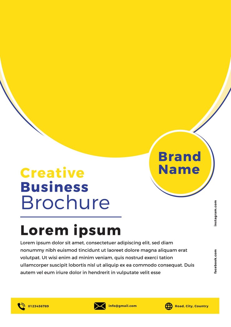 Creative Business Flyer Template Yellow Pallate