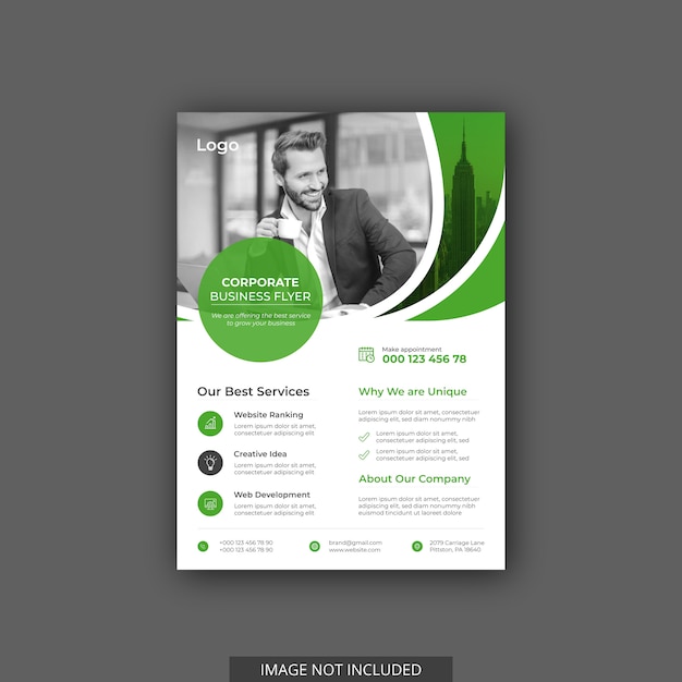 Vector creative business flyer template