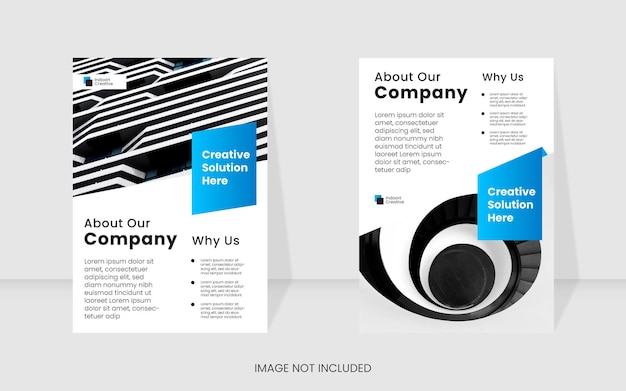 Vector creative business flyer template